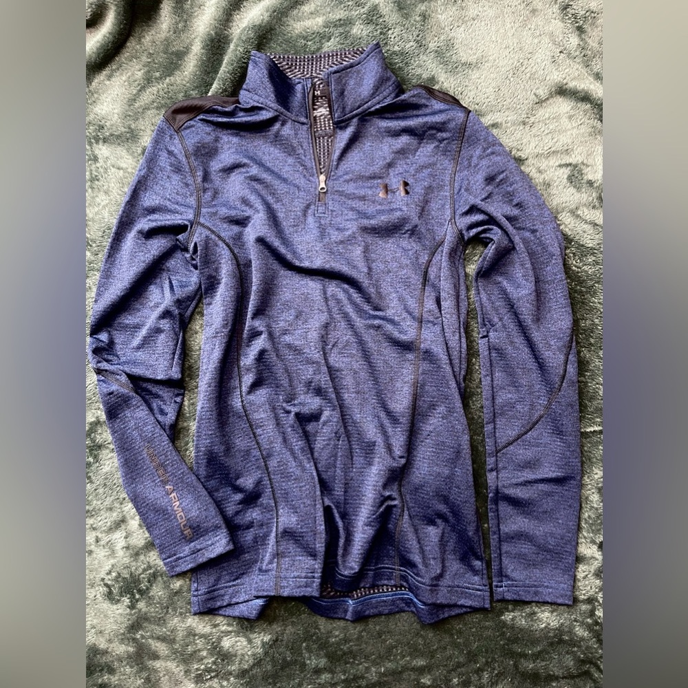 Under Armour 1/4 Zip Infrared Lightweight Sweatshirt - Blue, Small